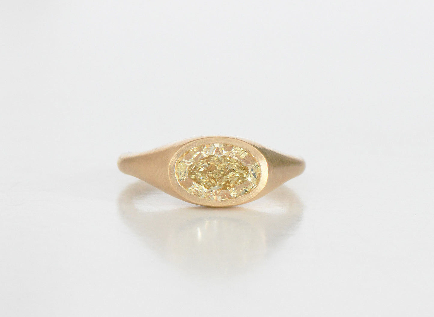 Yellow Oval Diamond ring