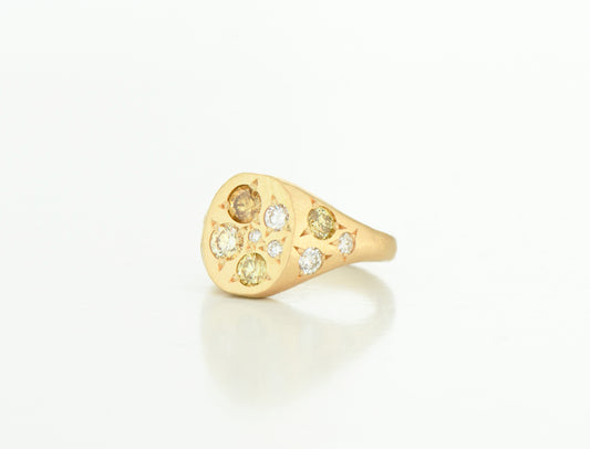 Yellow Spazio ring