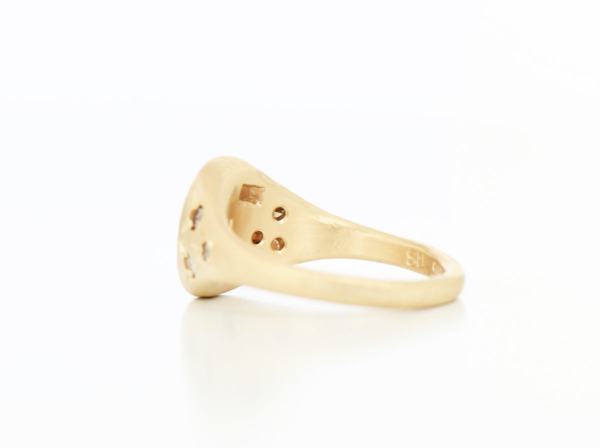 CHAMPAGNE SCATTER SPAZIO RING