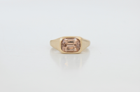 PALE ZIRCON CUSHION RING