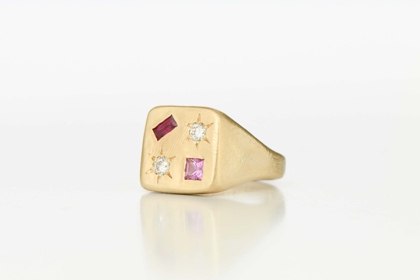 Tablet ring gold (L 1/2)