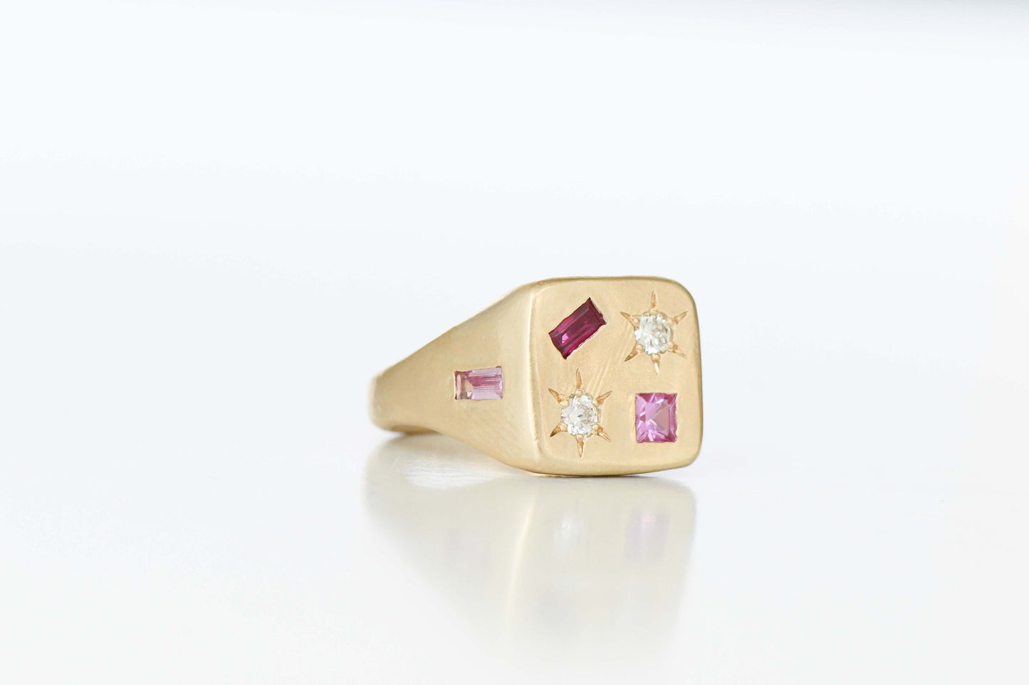 Tablet ring gold (L 1/2)