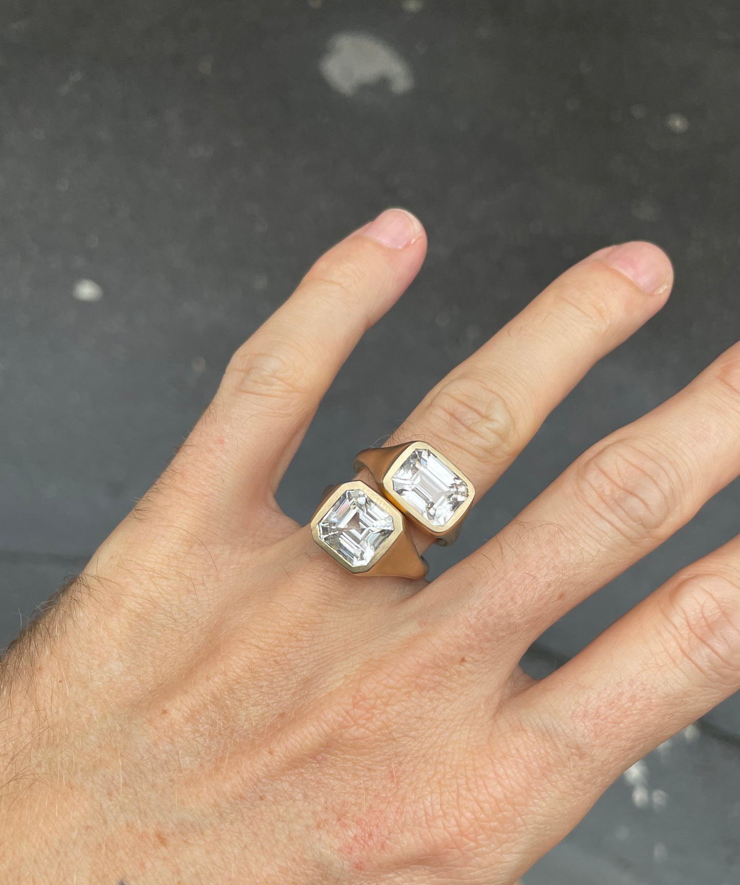 Cocktail ring asscher
