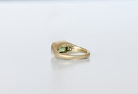 GREEN ZIRCON CUSHION RING