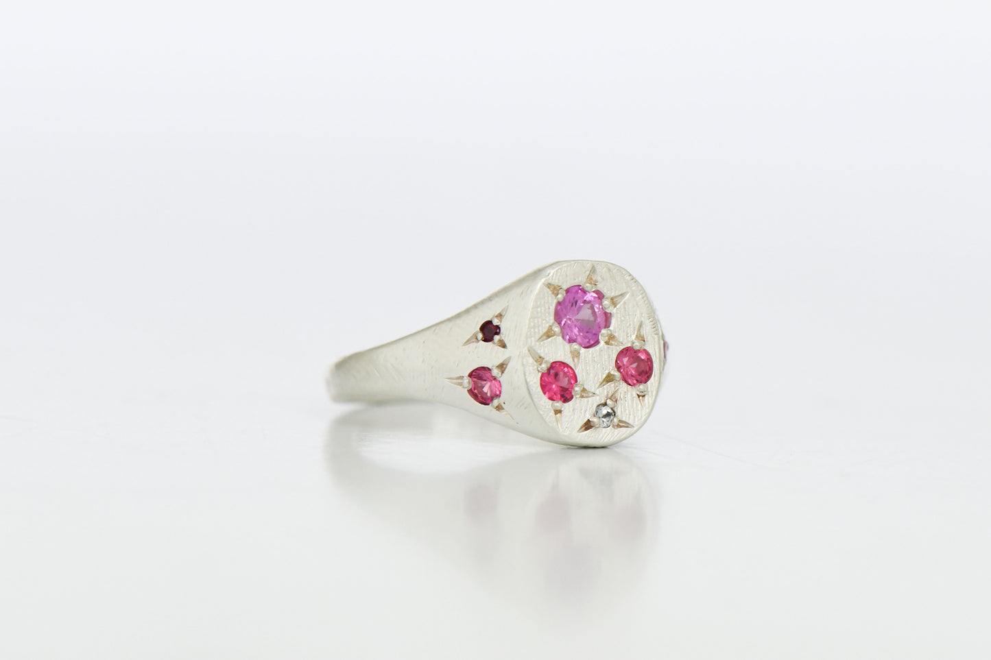 Pink Spazio Ring Silver (N)
