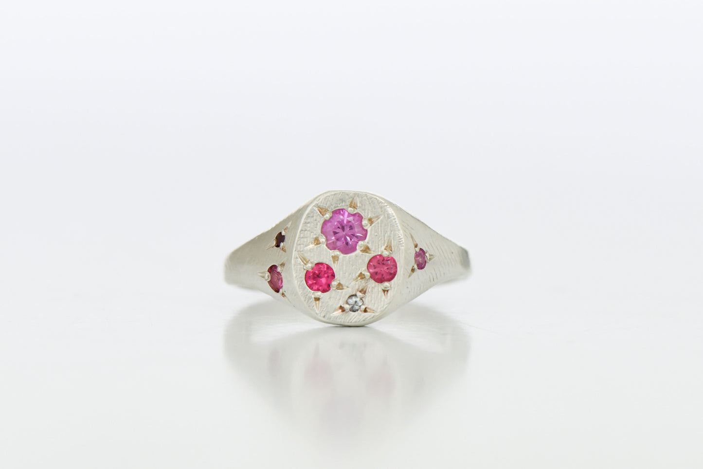 Pink Spazio Ring Silver (N)