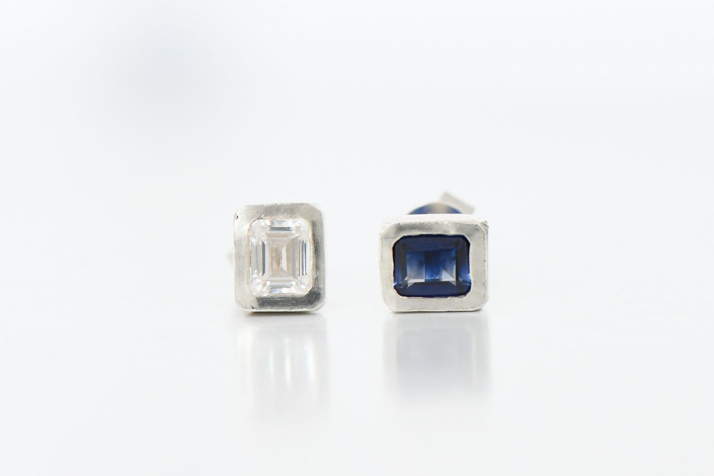 Cushion Earring Silver (pair)