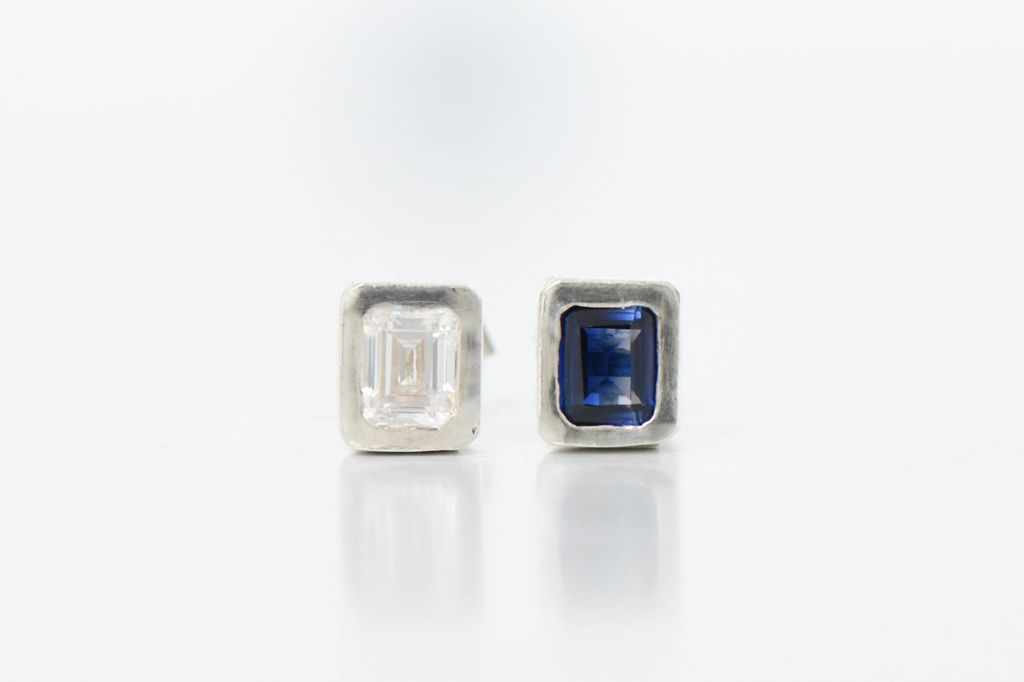 Cushion Earring Silver (pair)