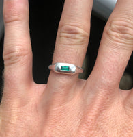 Pill Ring Emerald